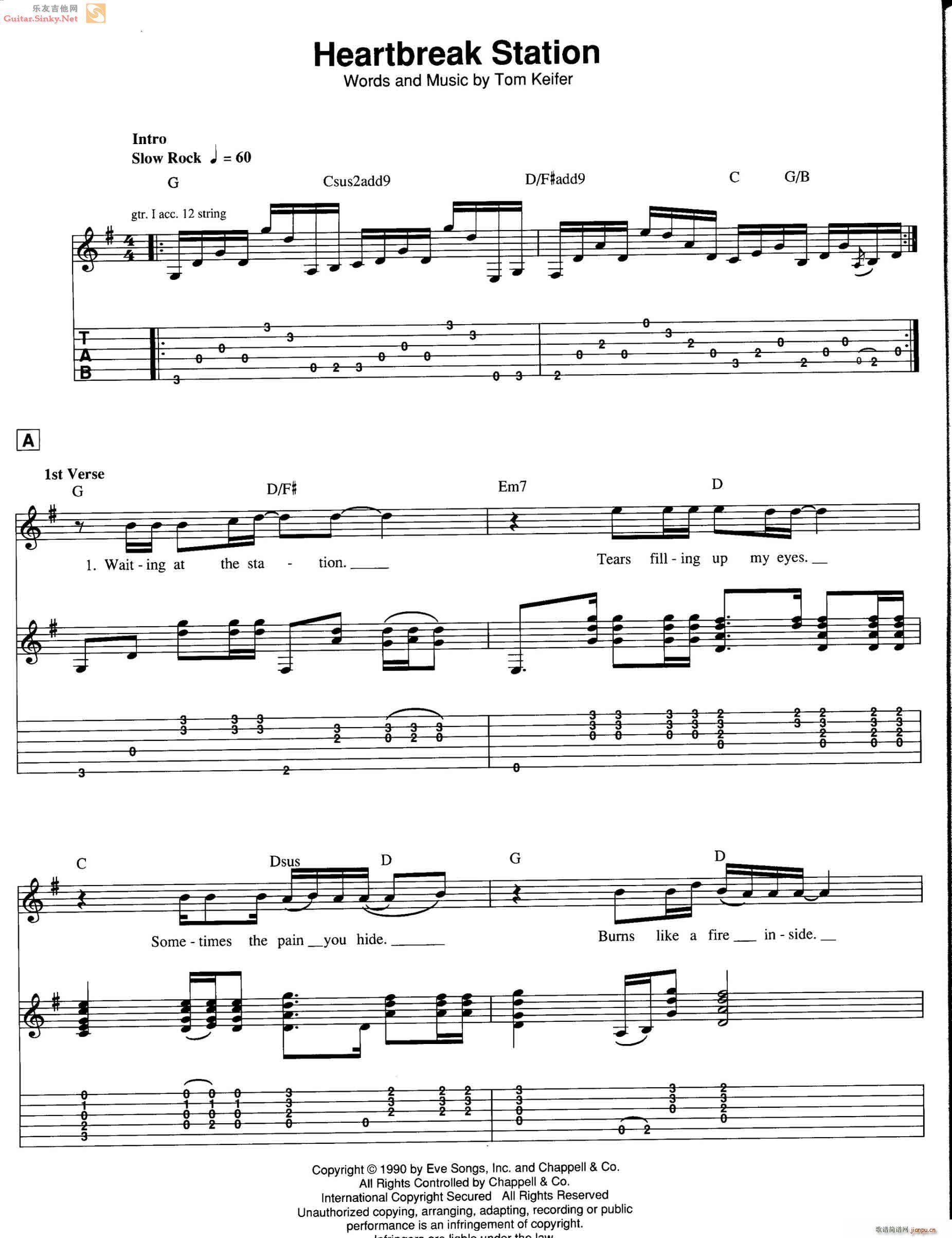 HeartbreakStation(吉他谱)1