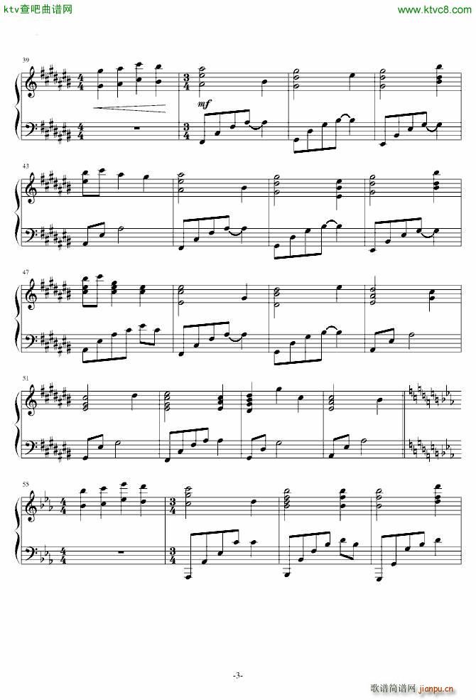 旅 Rewrite key社(钢琴谱)3