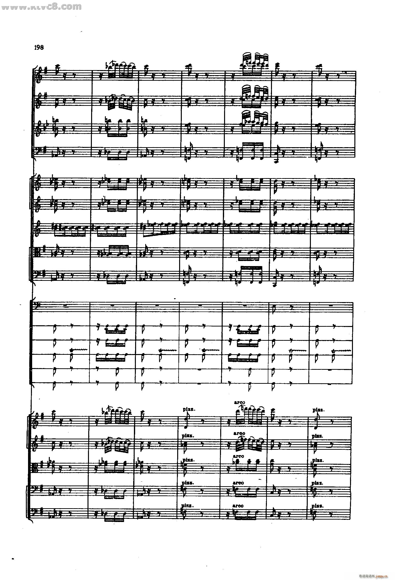 舍赫拉查达交响组曲 作品35 第五部分(总谱)8