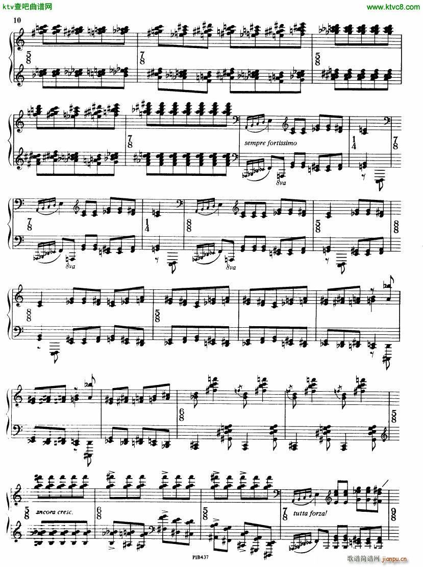 Ginastera op 53 Sonata No 2(钢琴谱)10