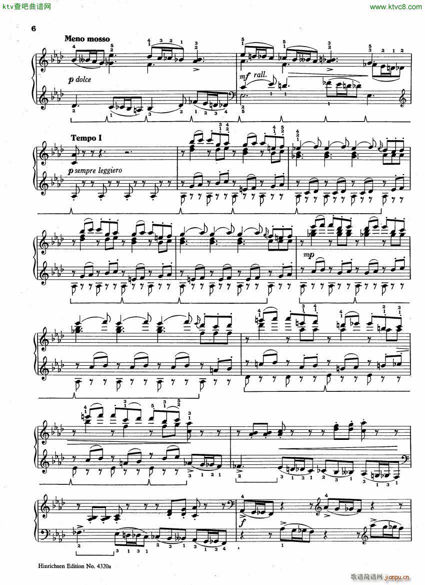 Borodin Scherzo Aflat major(钢琴谱)5