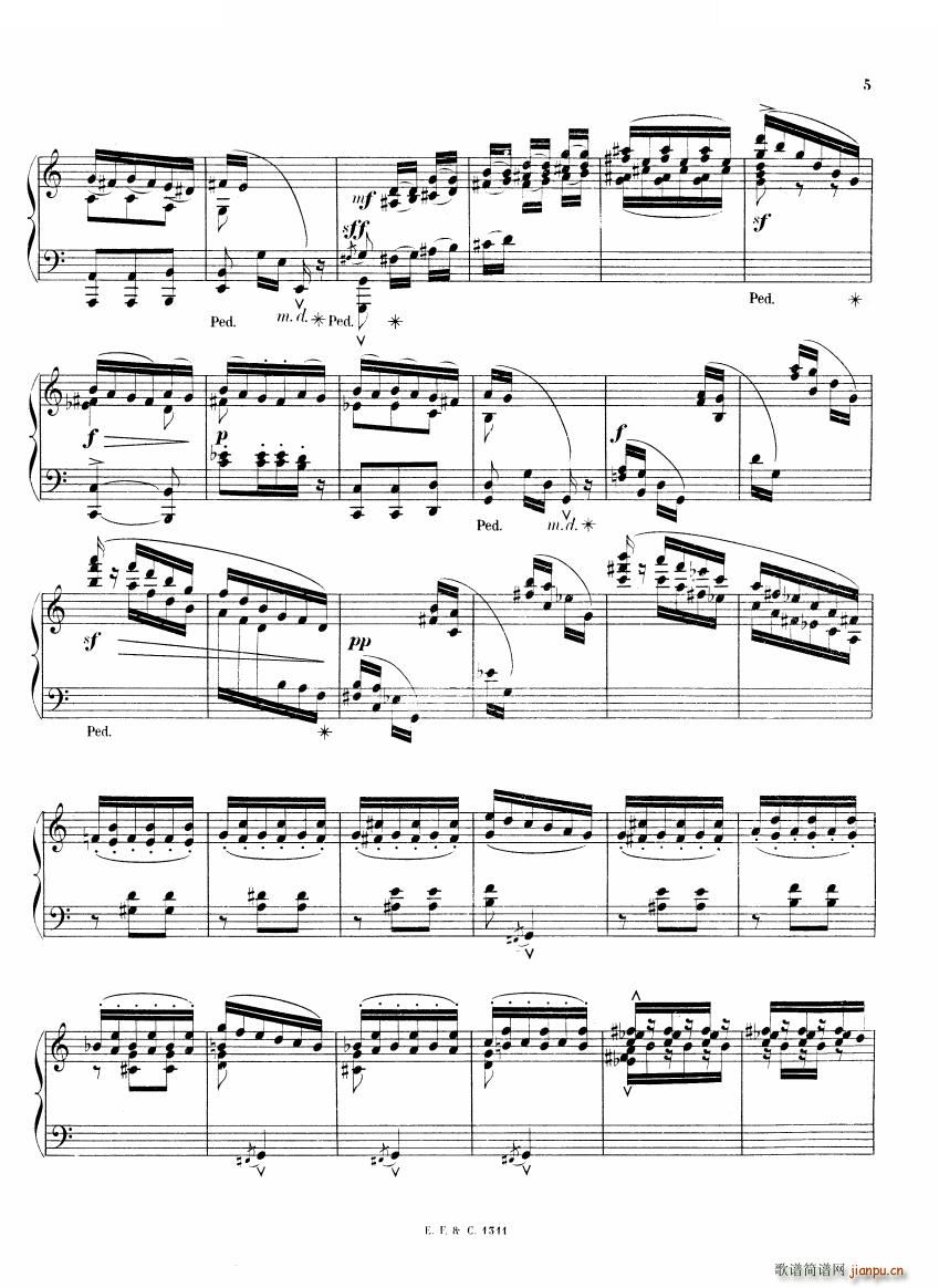 Chaminade 6 Etudes Op35 一 6 Etudes Op35 一(十字及以上)5
