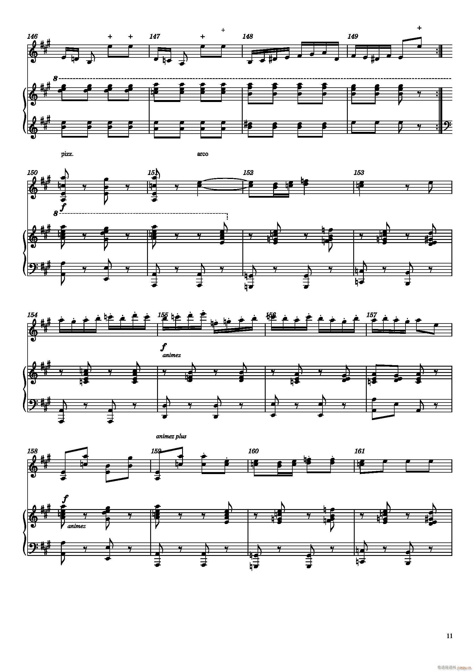 萨拉萨蒂 流浪者之歌 小提琴 钢琴(钢琴谱)11