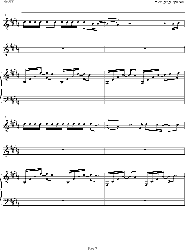 为什么会喜欢你(钢琴谱)7