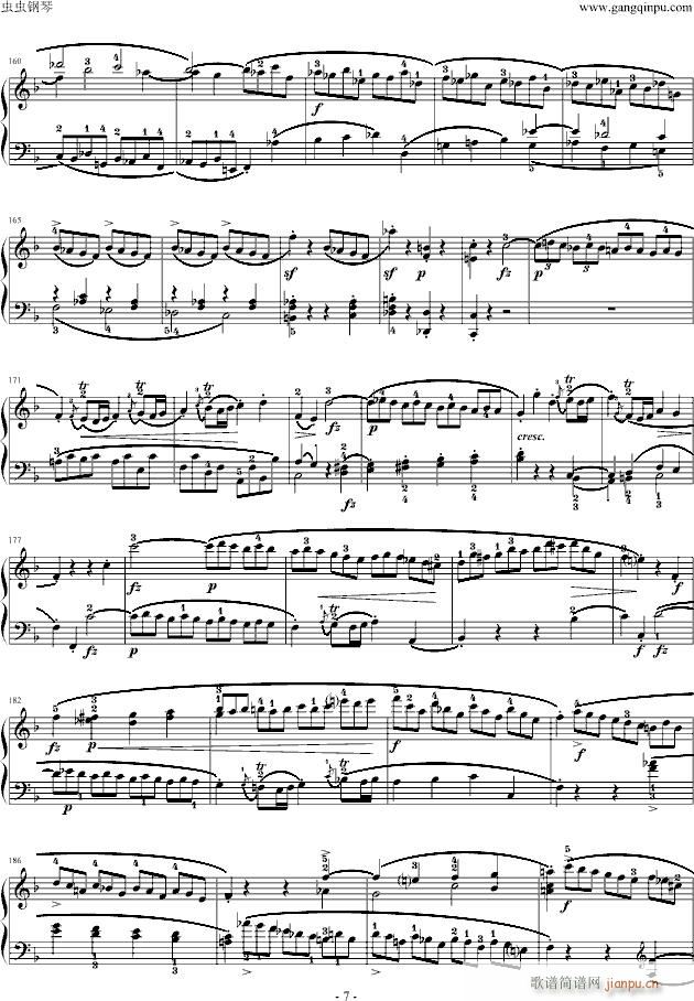 莫扎特F大调钢琴奏鸣曲K533(钢琴谱)7