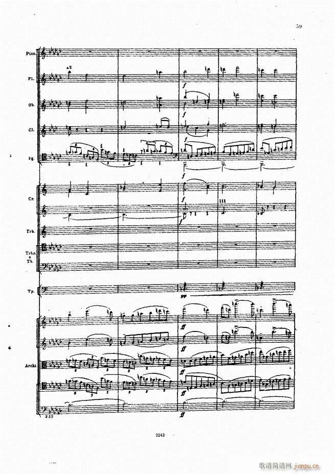 柴可夫斯基 暴风雨 交响诗(总谱)59