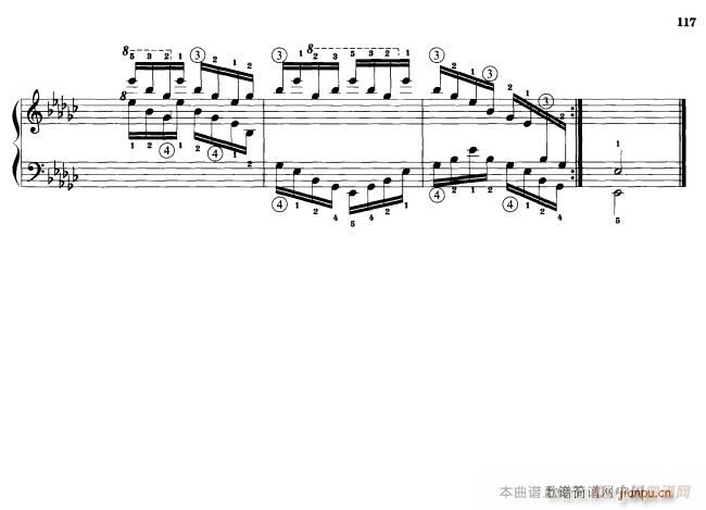 钢琴琶音练习 反向琶音(钢琴谱)10