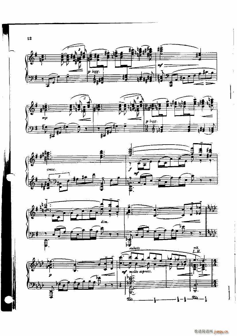 Bowen Op 72 Piano Sonata No 5 in F(钢琴谱)6