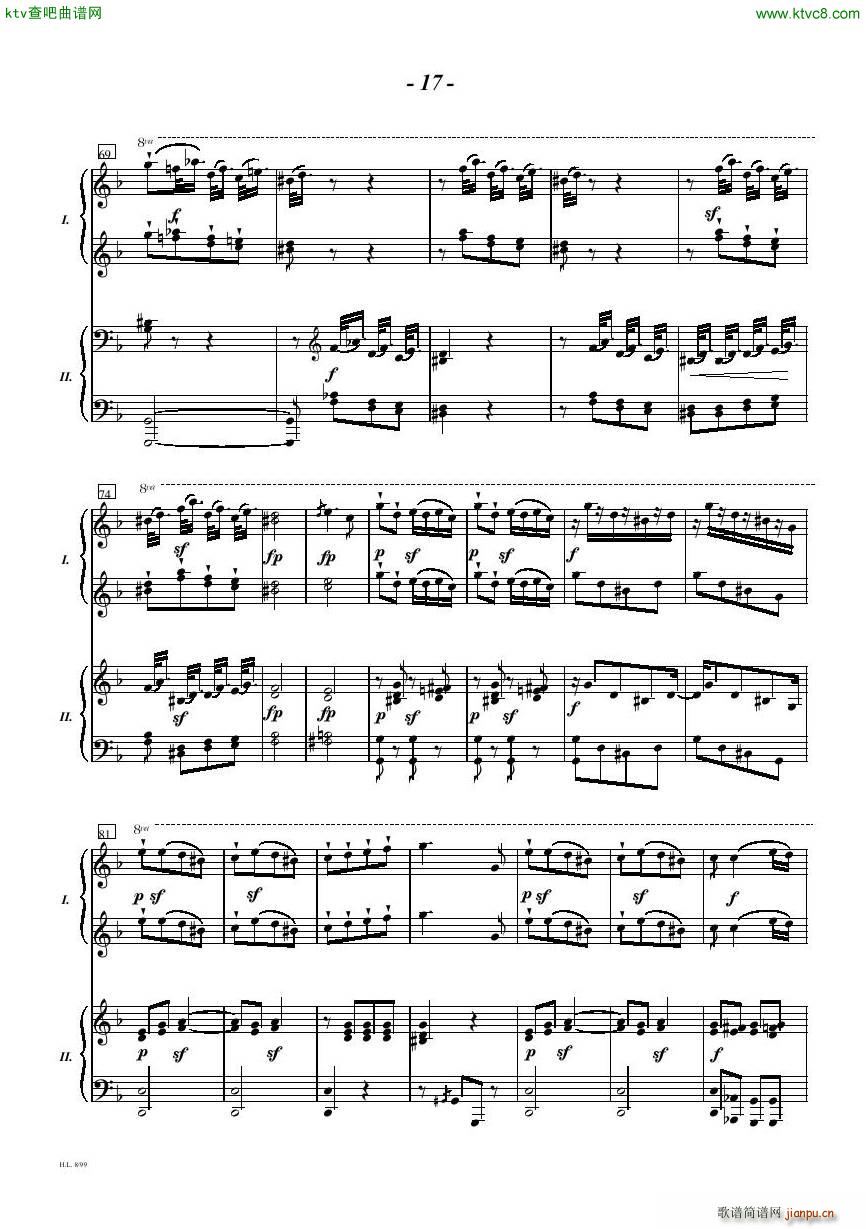 Diabelli Sonata Op33 For Two Pianos(钢琴谱)17