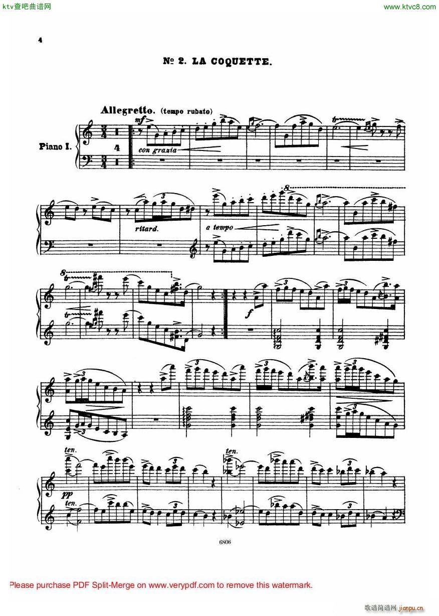 Arensky op 23 Suite No 2 Silhouettes(钢琴谱)5