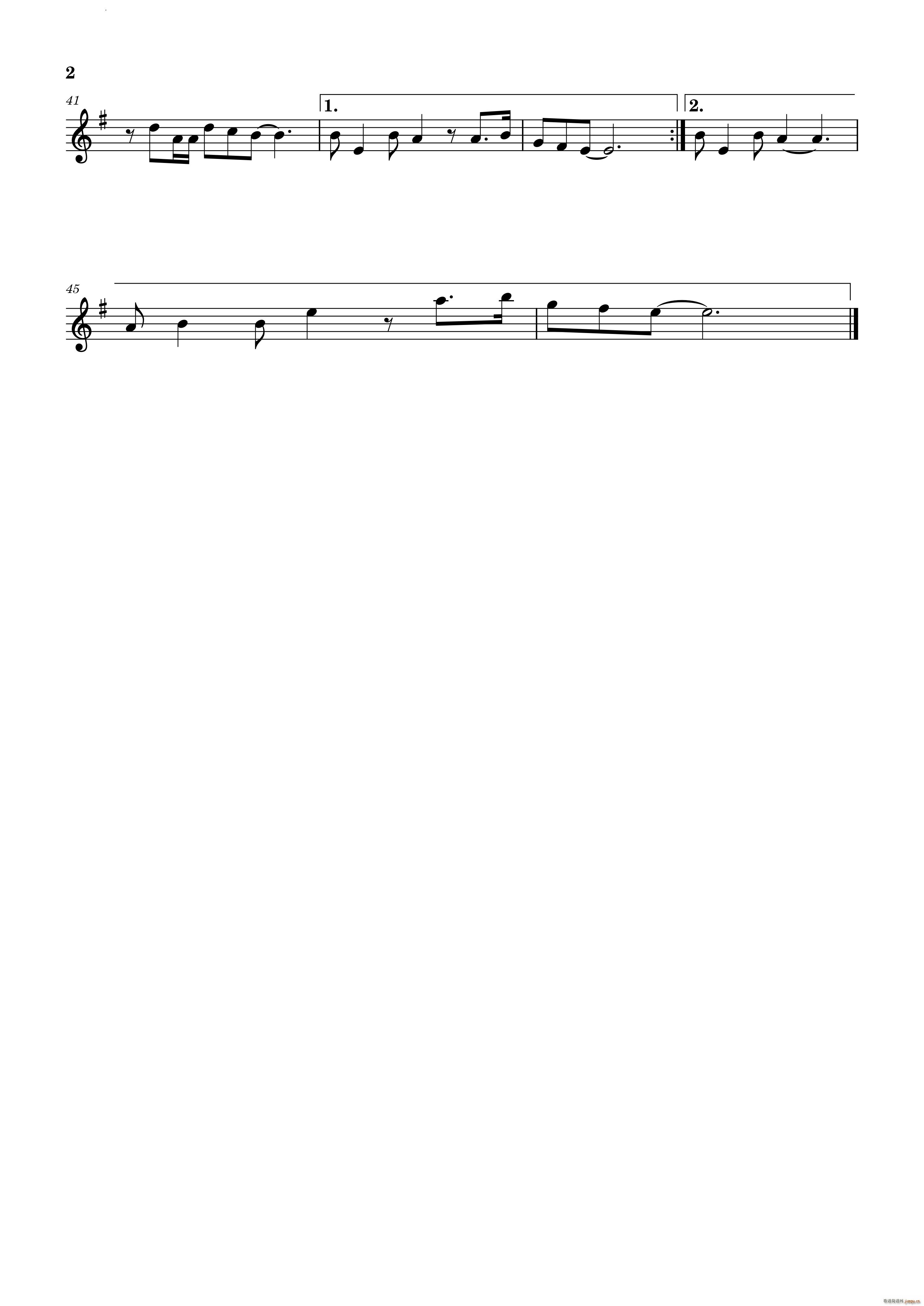 雪山天草(四字歌谱)3