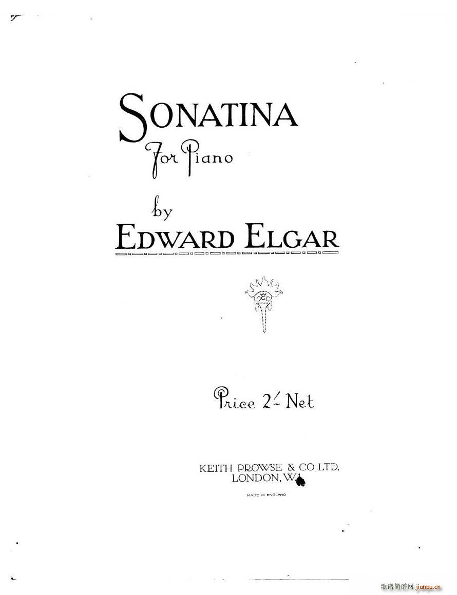 Elgar Sonatina Sonatina(十字及以上)1