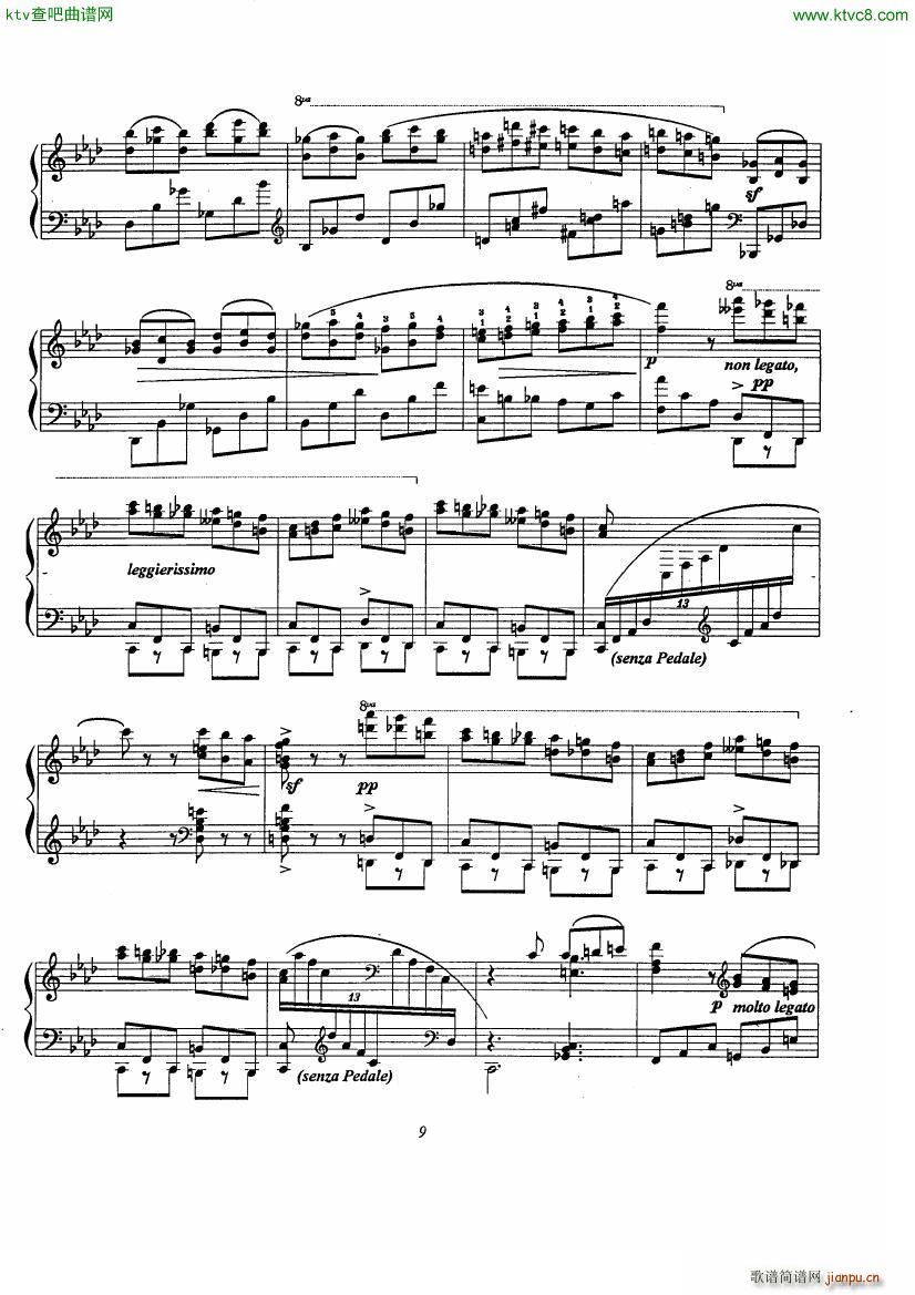 Etude No 9 D après Rossini(钢琴谱)9