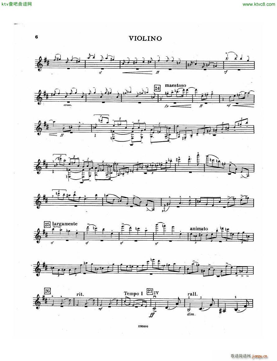 Elgar Violin Concerto Vn(钢琴谱)6