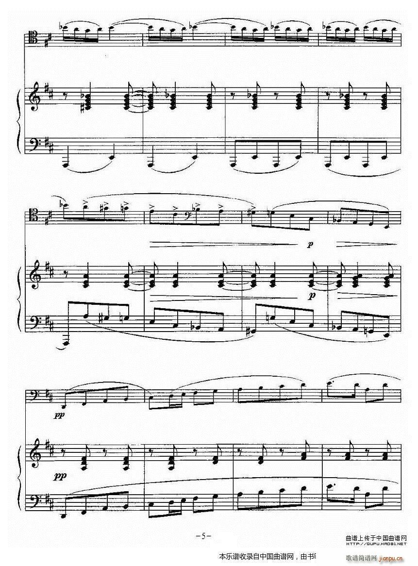 波帕尔 大提琴 钢琴(钢琴谱)5