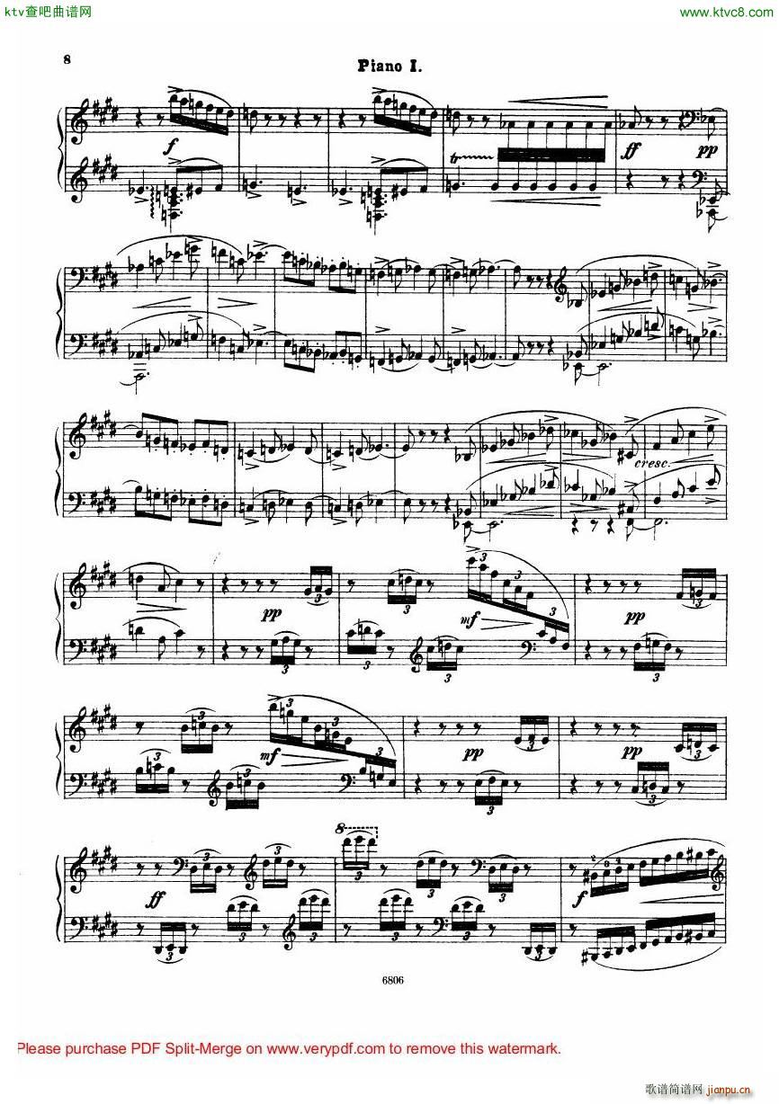 Arensky op 23 Suite No 2 Silhouettes(钢琴谱)9