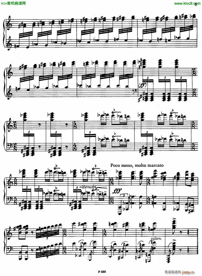 Fiser piano sonata no 3(钢琴谱)12