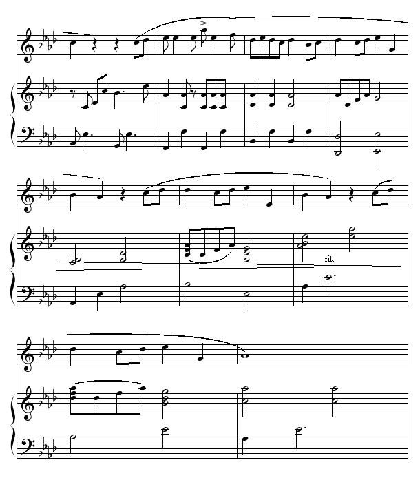 天黑黑(钢琴谱)8