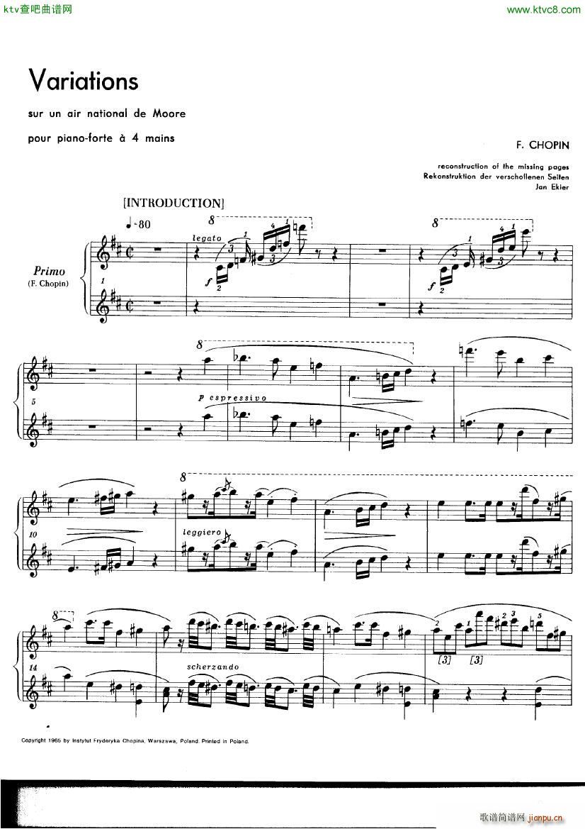 Chopin ekier variations in D(钢琴谱)3