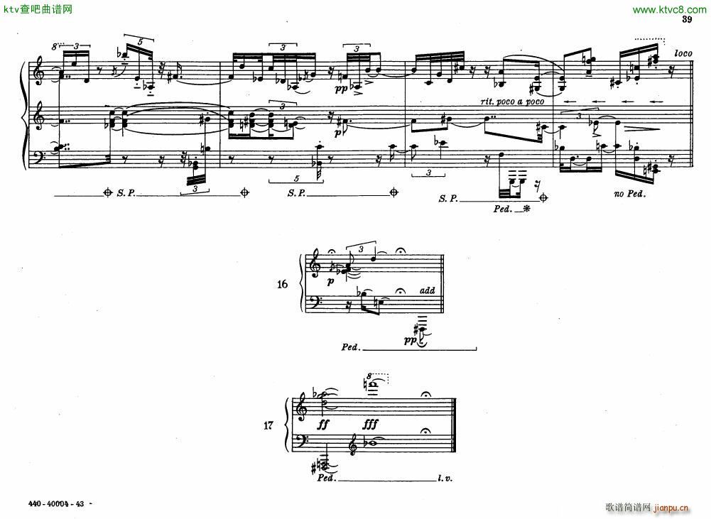 Bolcom 12 etudes for piano(钢琴谱)39