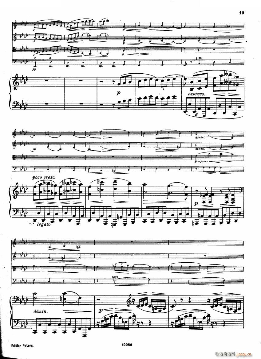 Brahms op 34 Piano Quintet f minor score 一(钢琴谱)18
