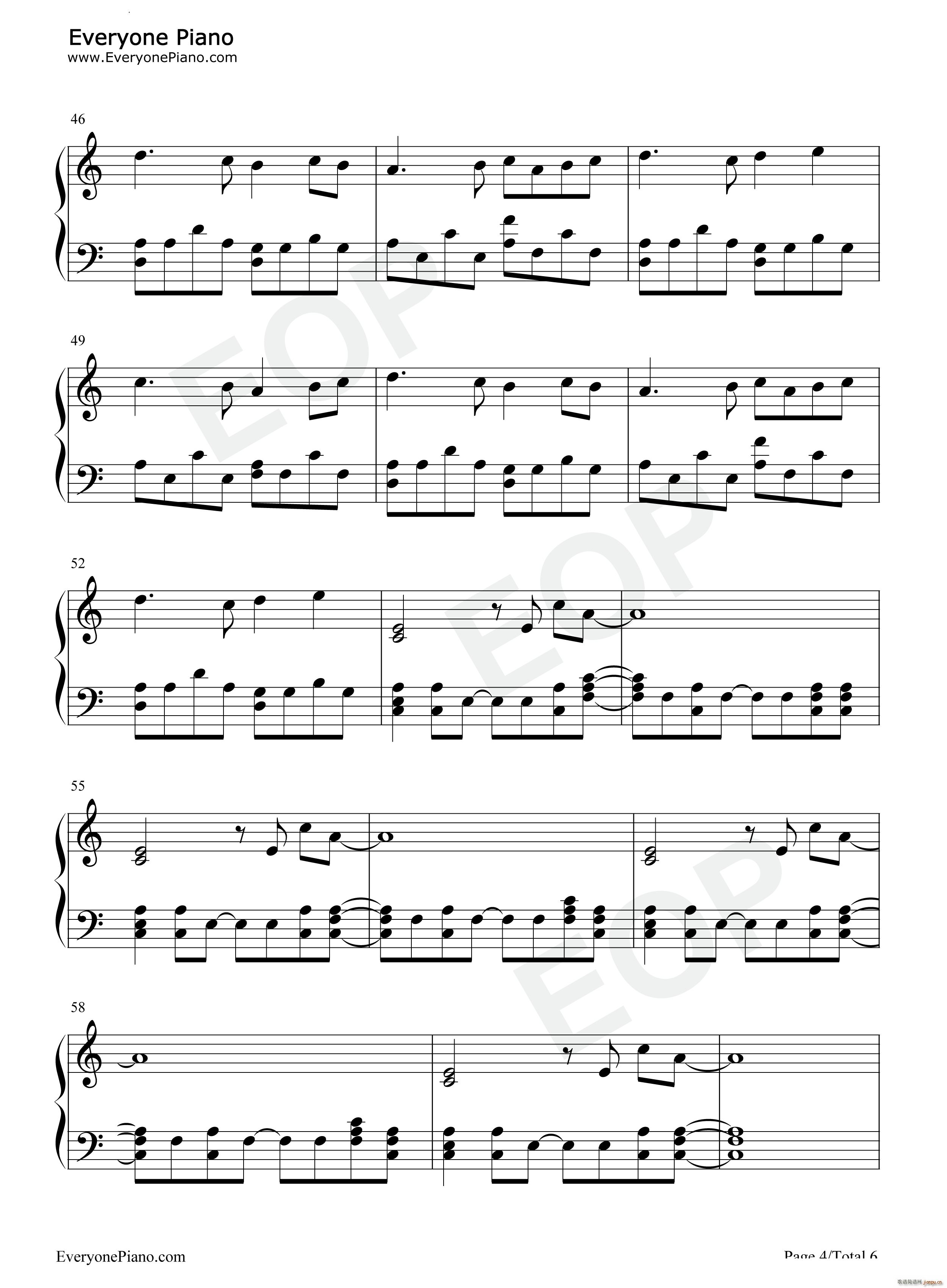 Promise 寂静岭2(钢琴谱)5