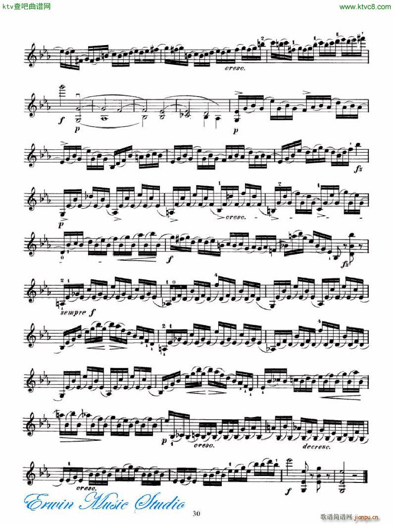 马扎斯 75首渐进式旋律练习 图书2 27首Brilliante 练习2(十字及以上)14