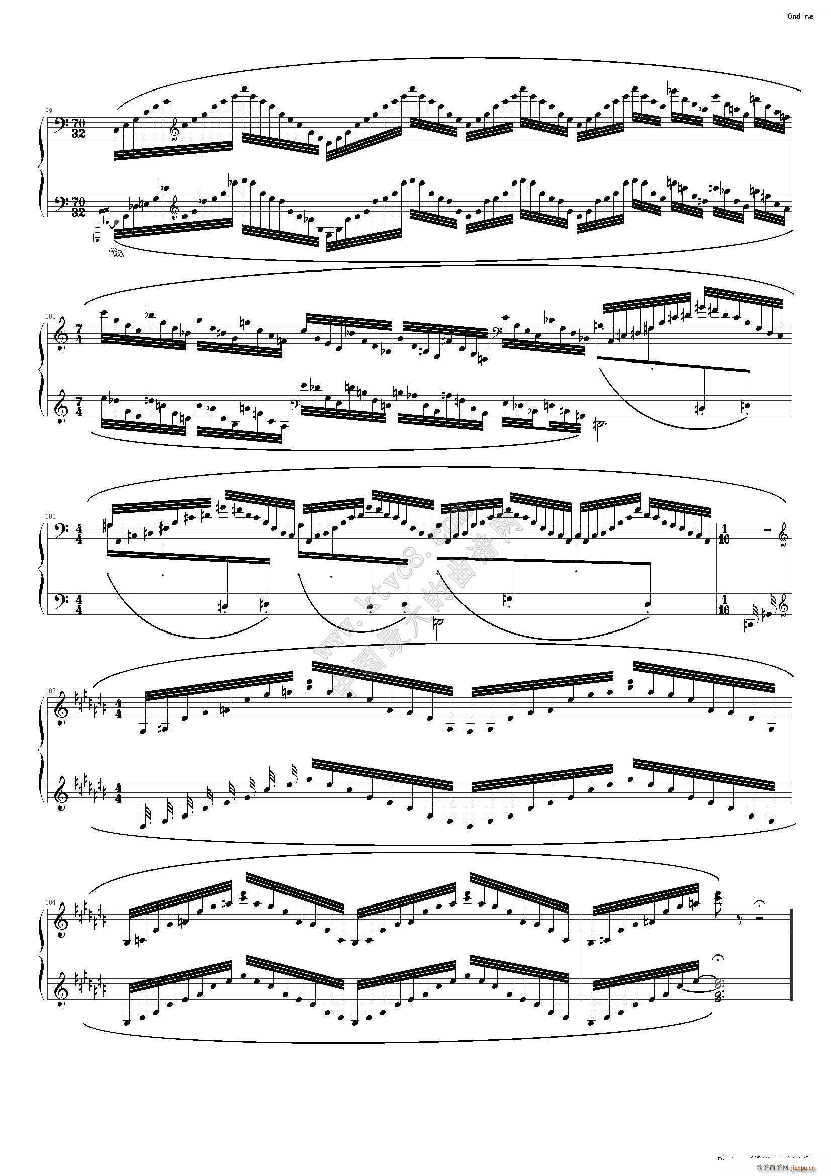 拉威尔 水妖(钢琴谱)12