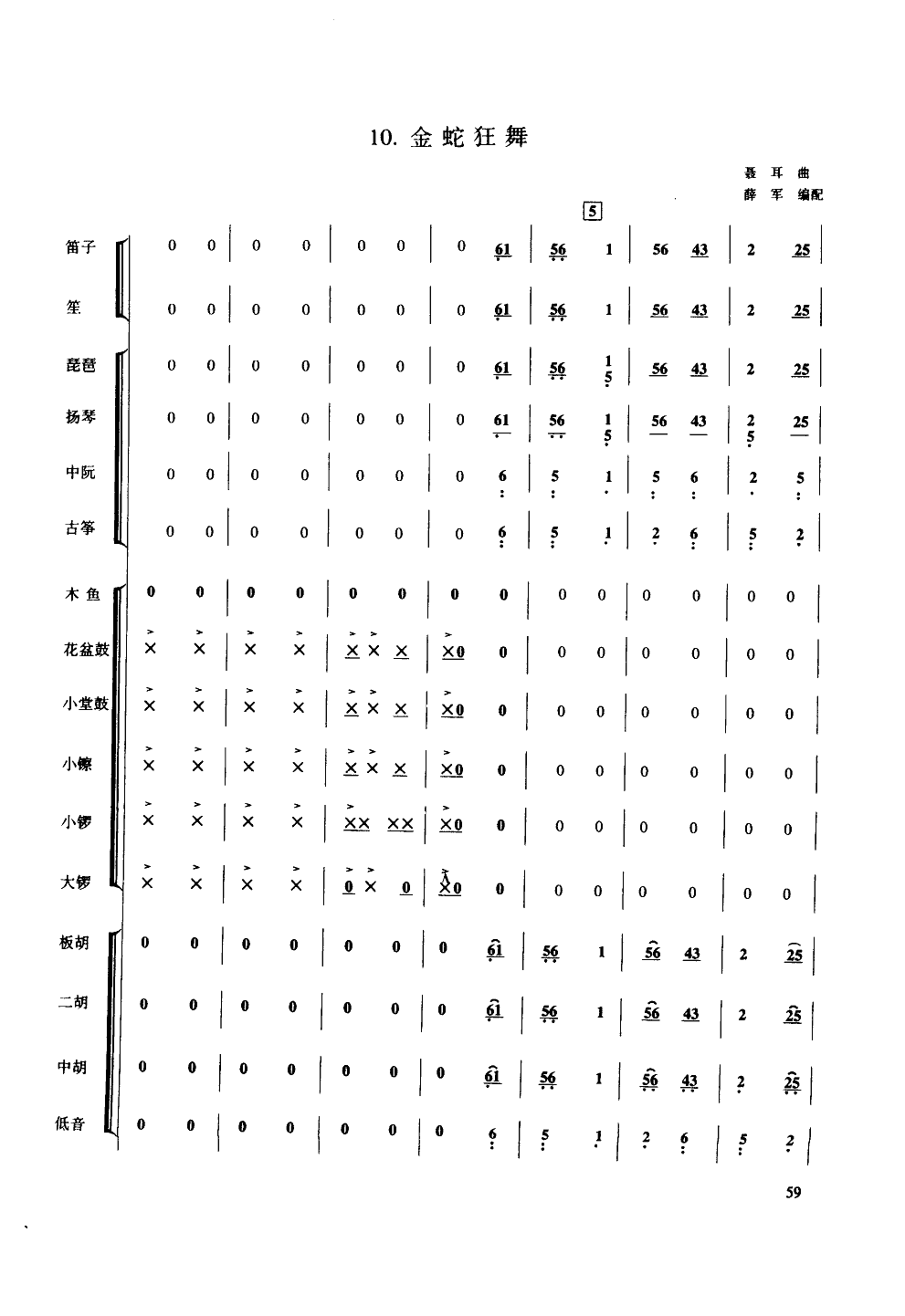 金蛇狂舞-民乐合奏总谱(十字及以上)1