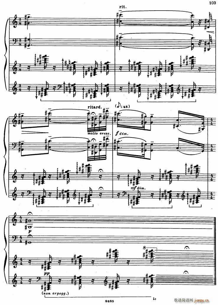 Bartok SZ 41 Deux Elegies op 8b(钢琴谱)20