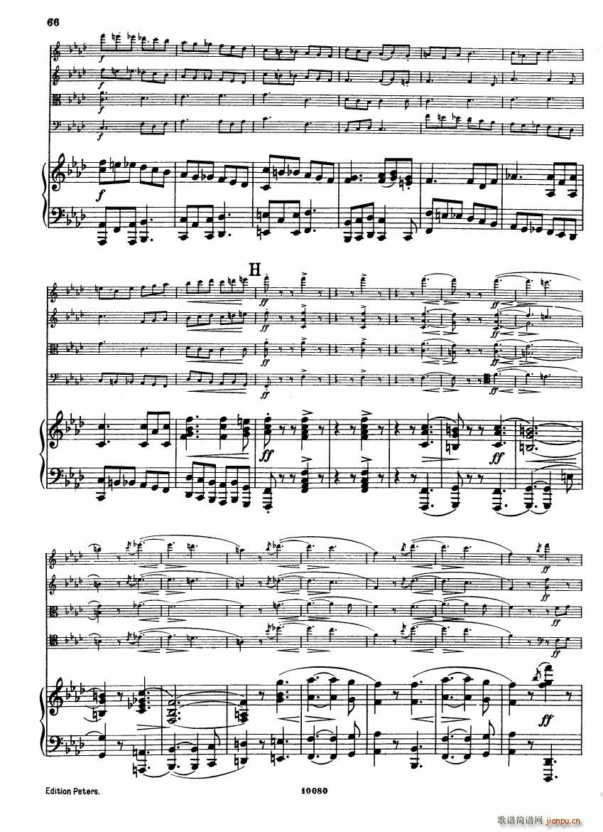 Brahms op 34 Piano Quintet f minor score 二(钢琴谱)24