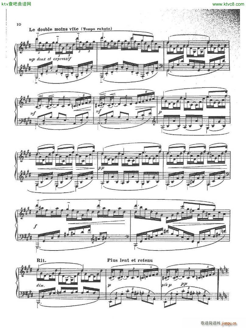 debussy durand danse profane(钢琴谱)6