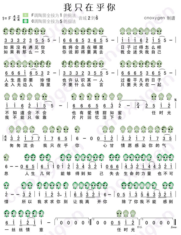 6孔陶笛谱(其他乐谱)1