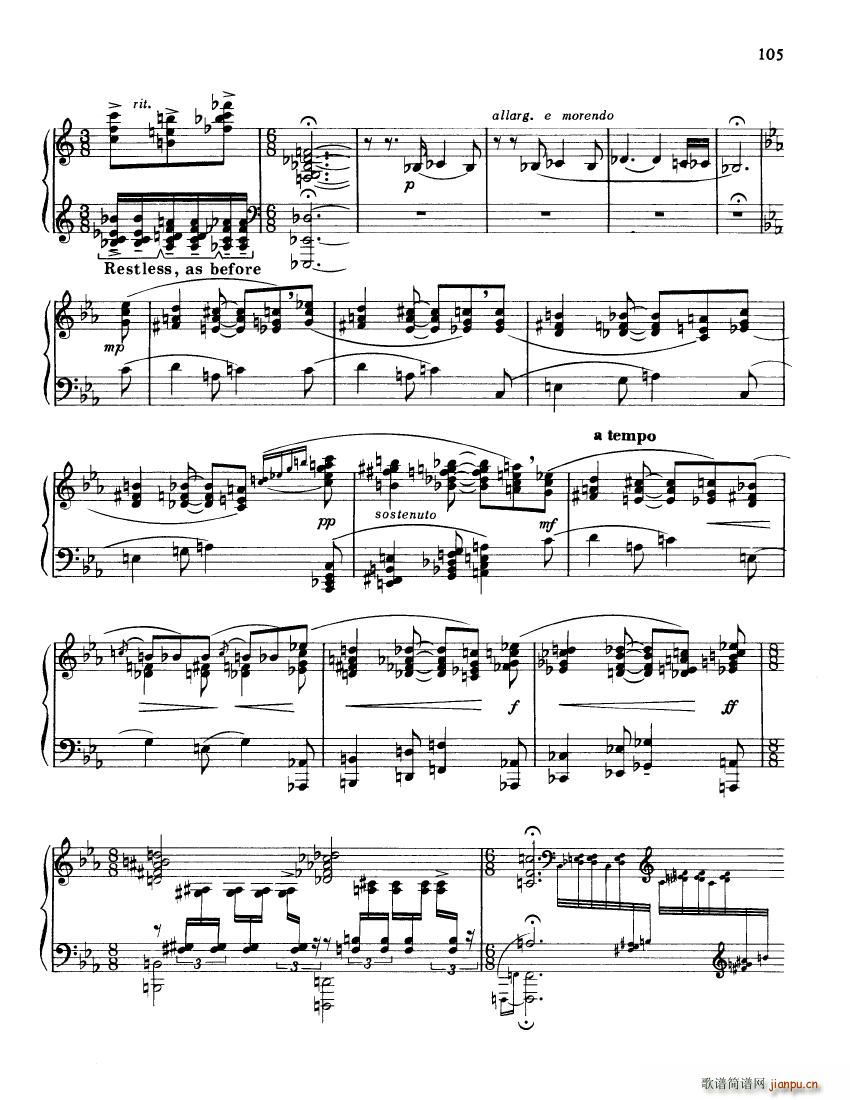 Barber op 46 Ballade op 46 Ballade(十字及以上)5