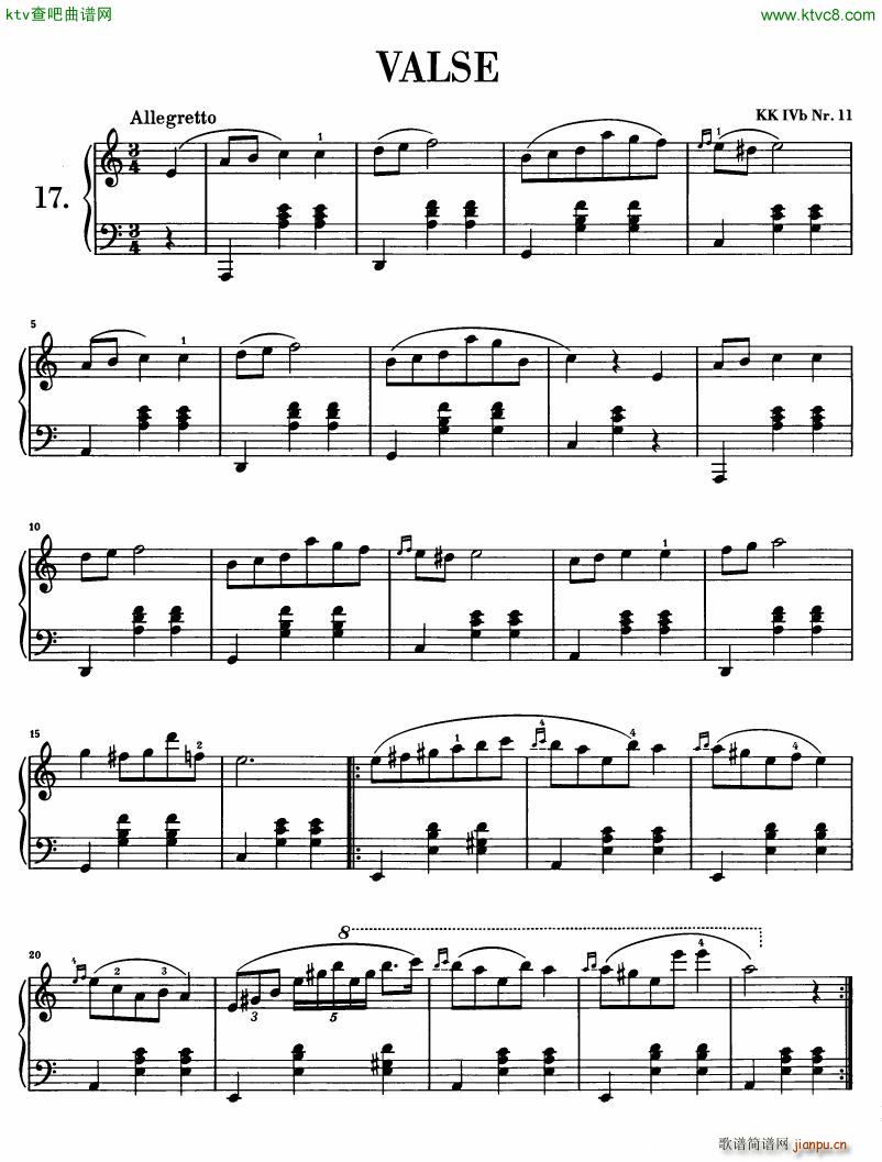 Chopin Waltz KK1Vbnr11(钢琴谱)1