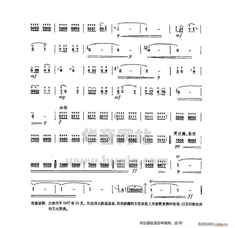 柯尔克孜的心声(笛箫谱)3