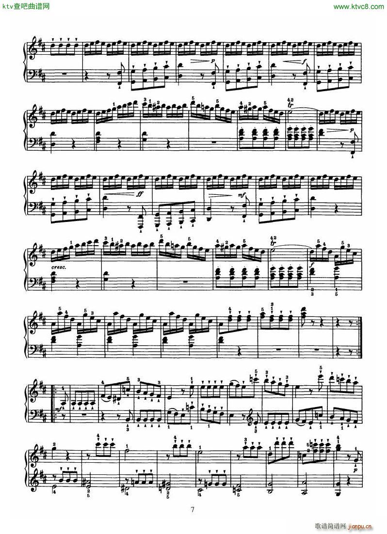 Haydn Piano Sonata No 32 In B(钢琴谱)7