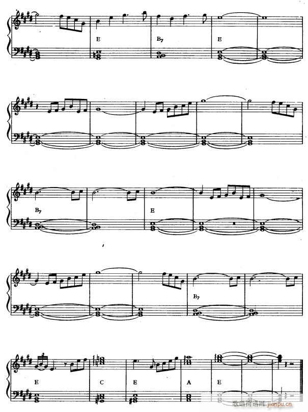 莱哈尔小夜曲4(电子琴谱)1