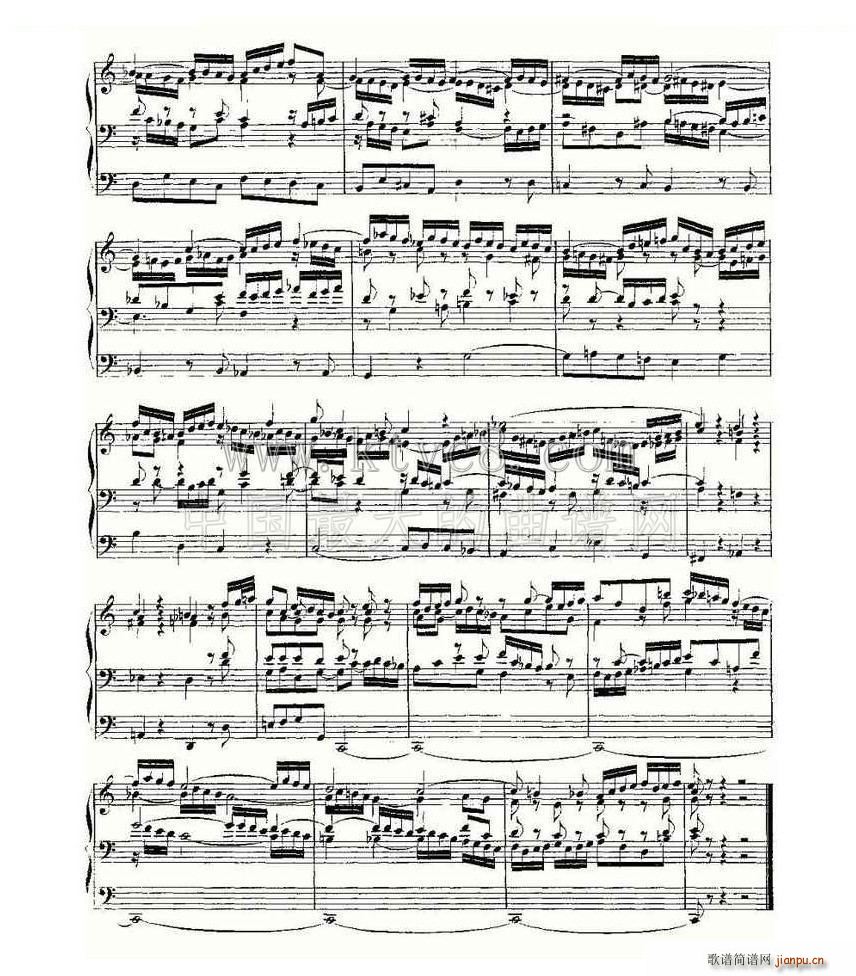 Prelude and Fugue in C Major BWV 547 管风琴谱(十字及以上)8
