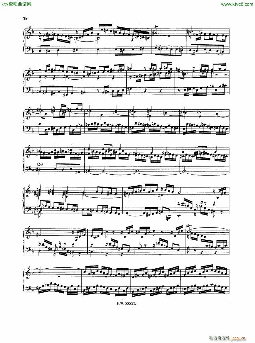 Bach JS BWV 903 Chromatische Fantasie Fuge(钢琴谱)8