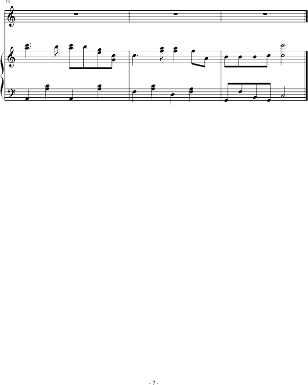 黑白配(钢琴谱)7