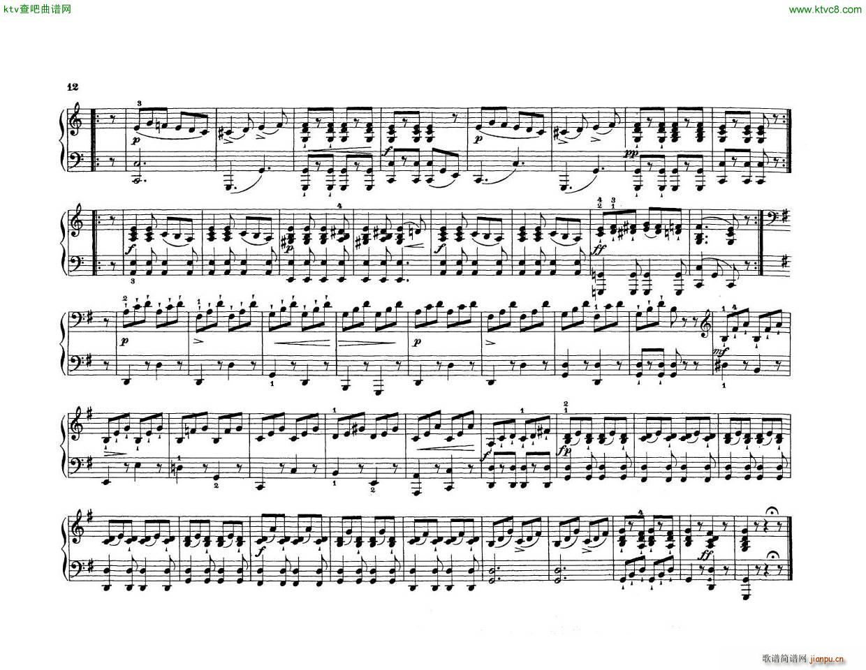 Anton Diabelli Sonates Mignonnes Op 150 Rondeau(钢琴谱)15