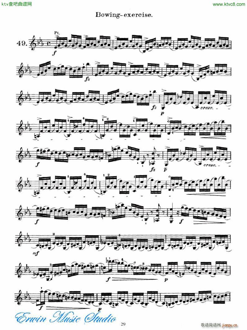 马扎斯 75首渐进式旋律练习 图书2 27首Brilliante 练习2(十字及以上)13