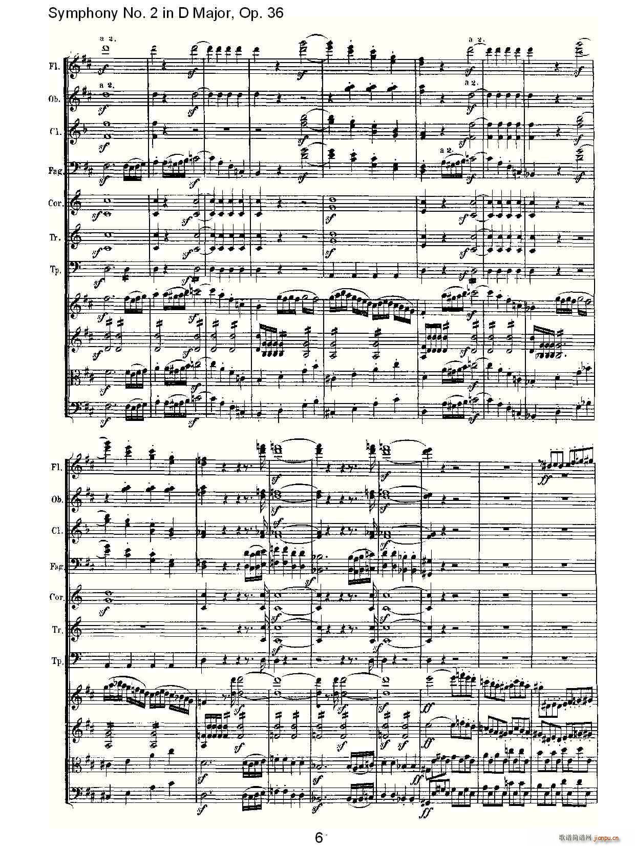 Symphony No. 2 in D Major, Op. 36(十字及以上)6