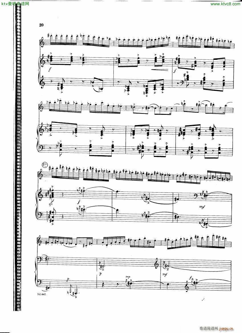 Burton E Flute sonatina score(钢琴谱)19