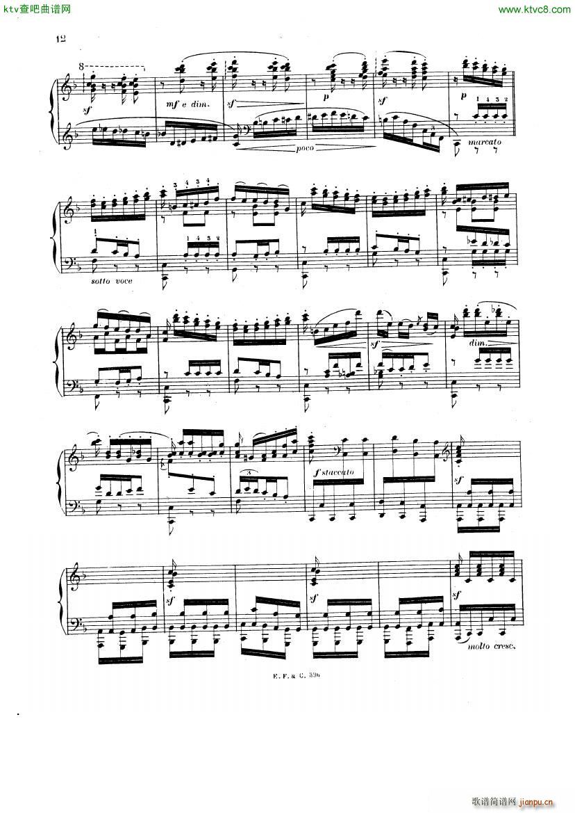 chevillard chabrier espana(钢琴谱)12