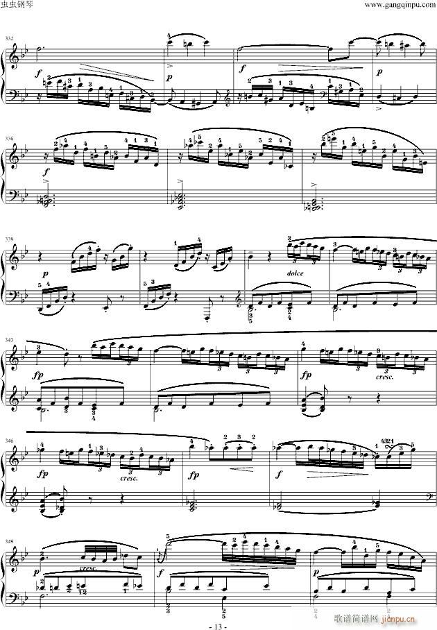 莫扎特F大调钢琴奏鸣曲K533(钢琴谱)13