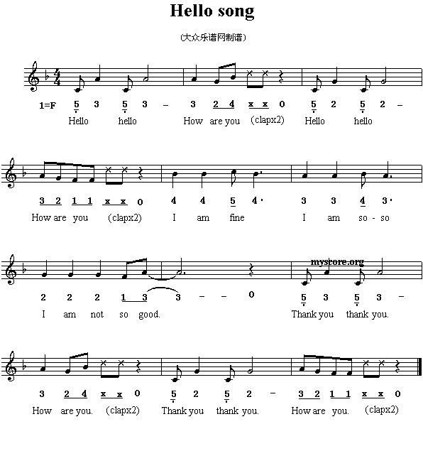 英文儿歌：Hellosong(其他)1