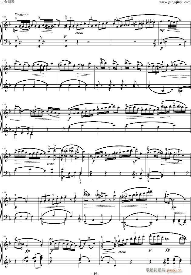 莫扎特F大调钢琴奏鸣曲K533(钢琴谱)19