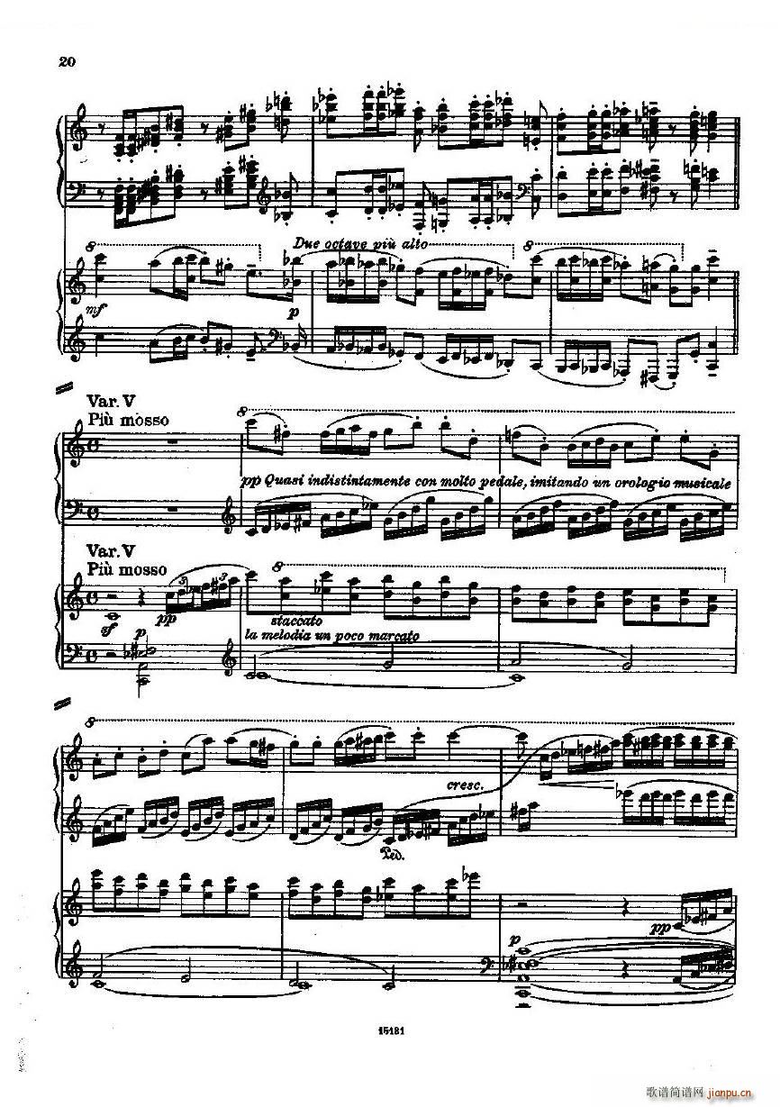 Dohnanyi Variations Nursery Rhyme Op25 一(钢琴谱)20